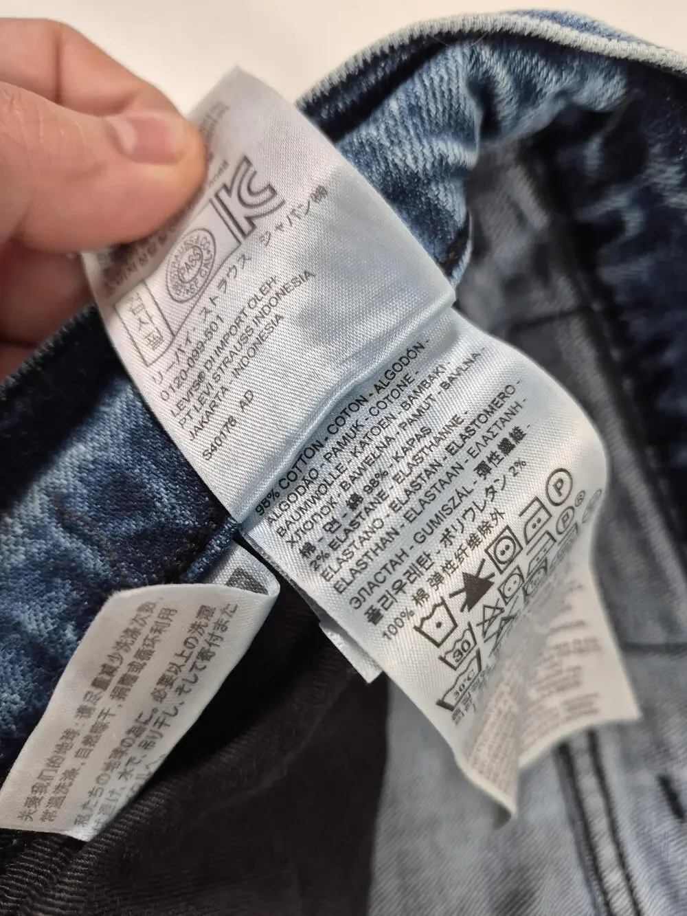 Levis 541 Athletic Taper Jeans Mens 42x30 Blue Stonewash Stretch Denim NWT